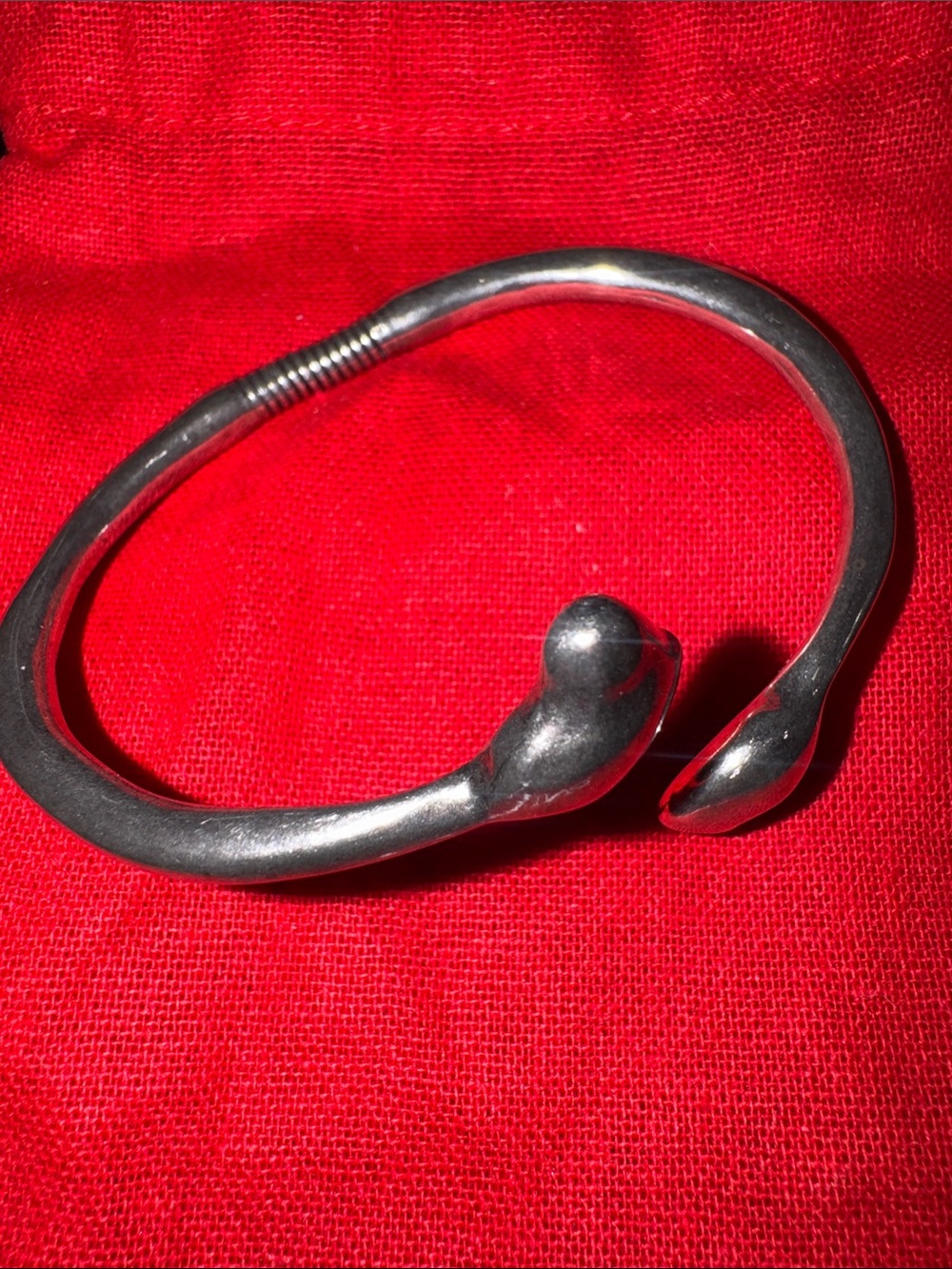 Mutualove uno de 50 Open Cuff Bracelet in Silver Tone